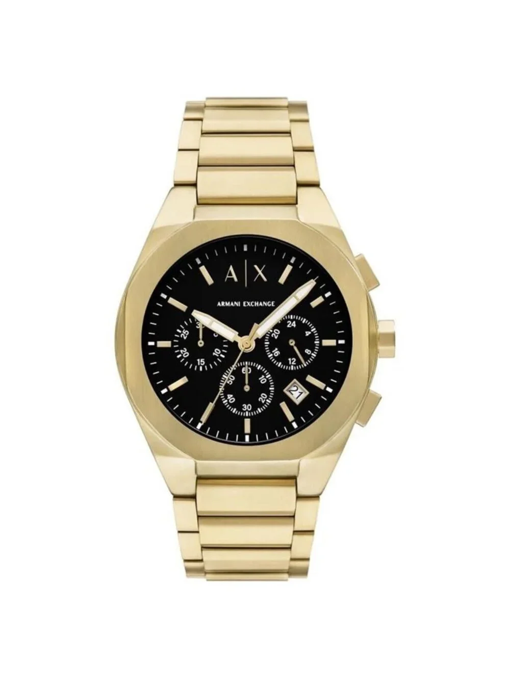 NWT Armani Exchange Chronograph Quartz Black Dial Watch